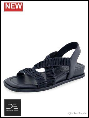 Aerosoles Women's Bora Flat Sandals Elastic Slingback Wedge Pillow